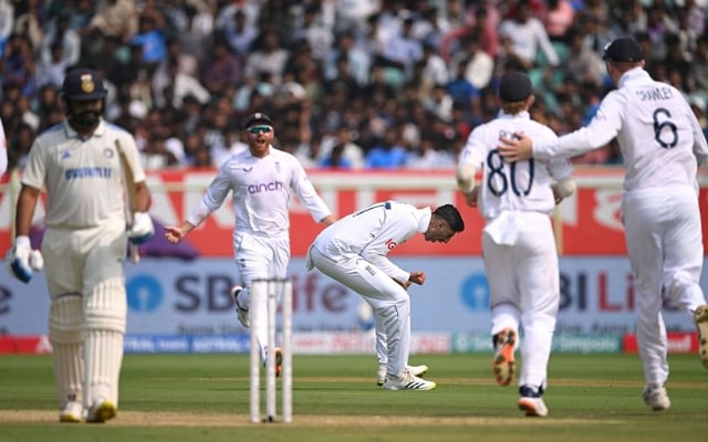 Rohit Sharma and Shoaib Bashir. (Image Source: Getty Images)