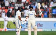 Rohit Sharma & Jaiswal. (Photo Source: NOAH SEELAM/AFP via Getty Images)