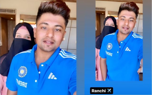 Sarfaraz Khan With His Wife (Image Credit- Instagram)