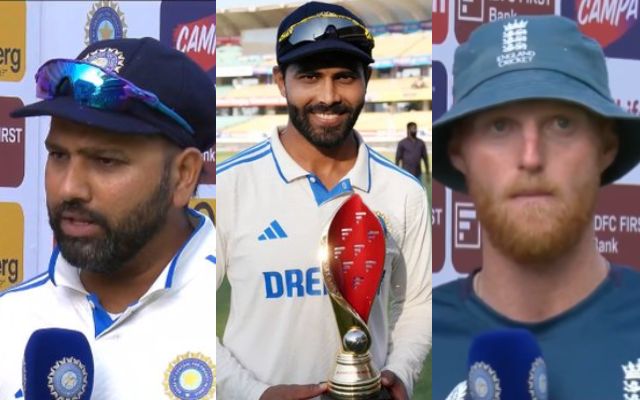 Rohit Sharma Ravindra Jadeja Ben Stokes (Photo Source: X/Twitter)