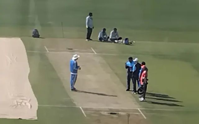 Rajkot pitch. (Photo Source: X(Twitter)