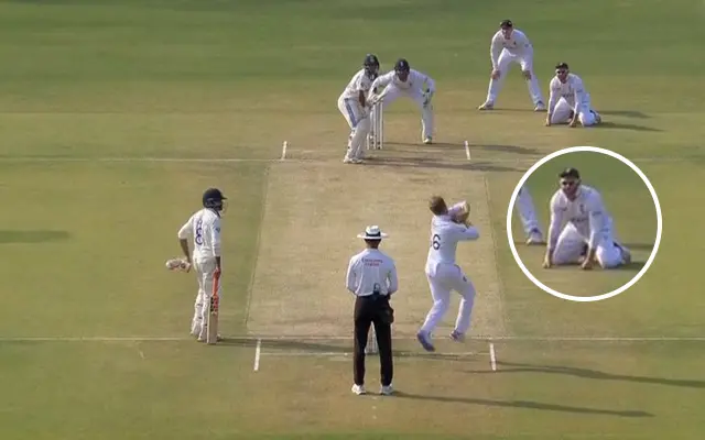 Jonny Bairstow fields on his knees