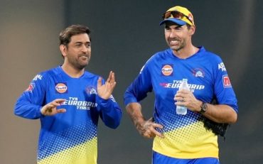Stephen Fleming and MS Dhoni. (Image Source: CSK-IPL)