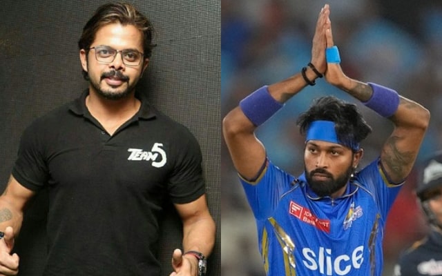 Sreesanth and Hardik Pandya. (Image Source: X)
