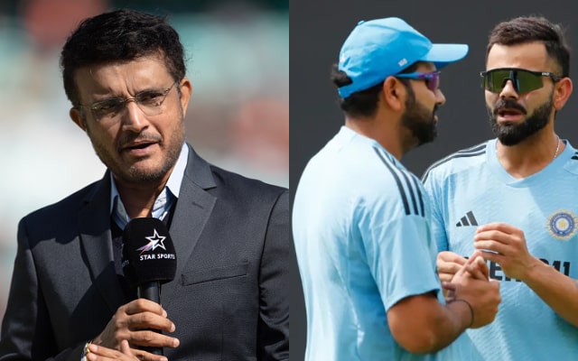 Sourav Ganguly, Virat Kohli and Rohit Sharma. (Image Source: Getty Images)