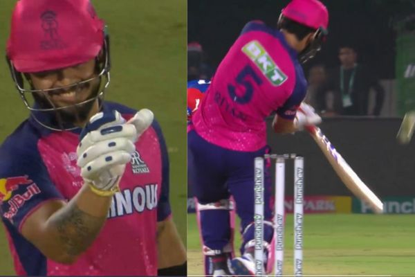 Riyan Parag, IPL 2024; RR vs DC Shot of the match (Photo Source X)