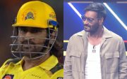 MS Dhoni and Ajay Devgn (Image Credit- Twitter)