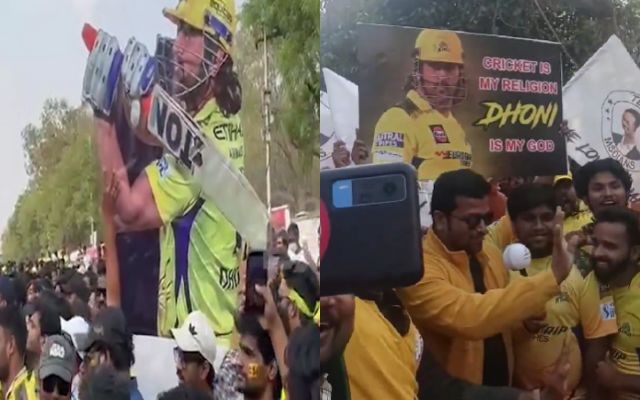 Fans outside at Hyderabad Cricket Stadium (Photo Source: X/Twitter)