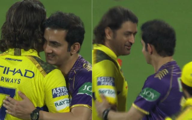 MS Dhoni & Gautam Gambhir (Photo Source: X/Twitter)