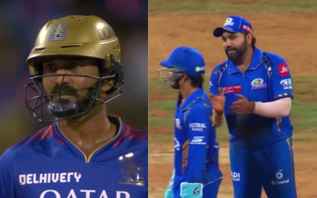 Dinesh Karthik & Rohit Sharma (Photo Source: X/Twitter)