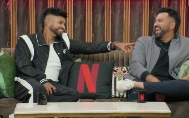 Rohit Sharma & Shreys Iyer (Photo Source: Netflix/Twitter)