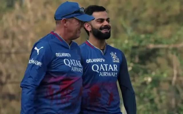 Virat Kohli and Andy Flower (Pic Source-X)
