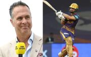 Michael Vaughan and Rinku Singh (Pic Source-X)
