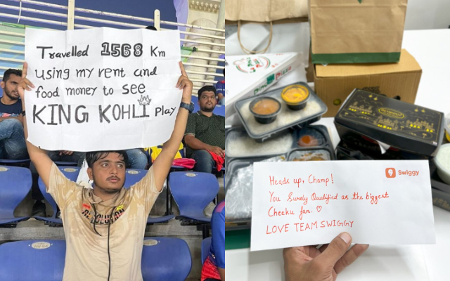 Virat Kohli fan got free food from Swiggy