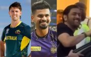 Mitchell Starc, Shreyas Iyer & MS Dhoni (Photo Source: X/Twitter)