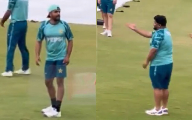 Babar Azam and Azam Khan engage in banter
