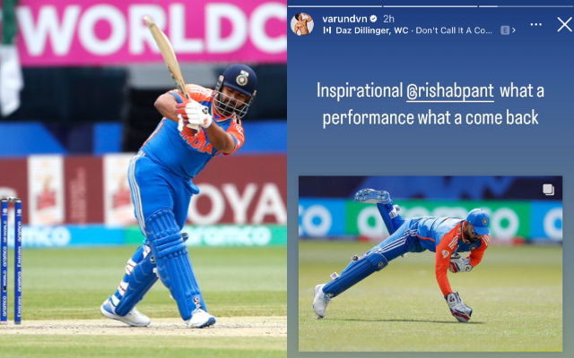 Varun Dhawan Insta Story About Rishabh Pant