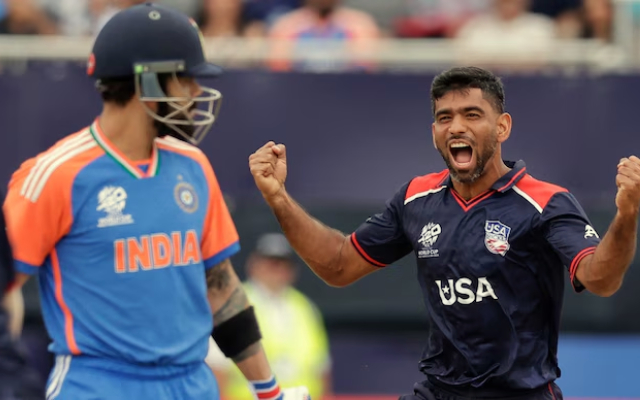 Virat Kohli and Saurabh Netravalkar (Image Credit- X)