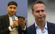 Harbhajan Singh and Michael Vaughan