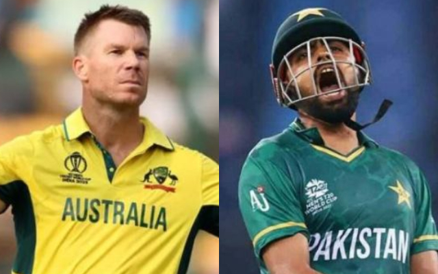 David Warner and Babar azam (Image Credit- Twitter X)
