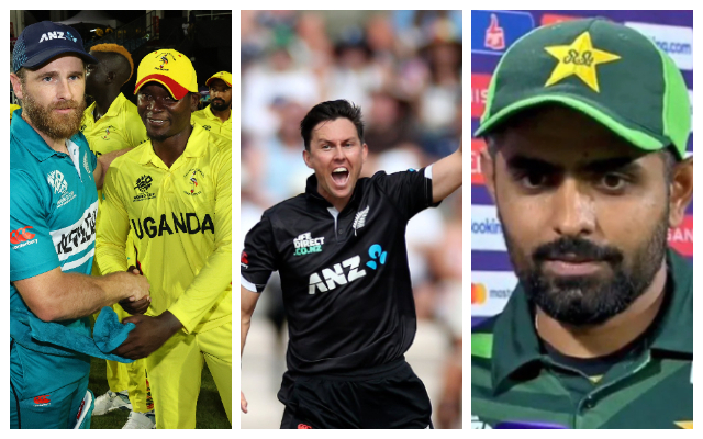 Kane Williamson, Trent Boult, Babar Azam (Photo Source: X/Twitter)