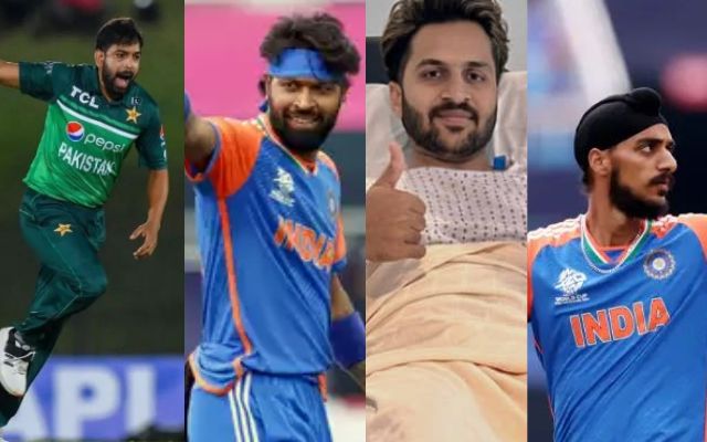 Haris Rauf, Hardik Pandya, Shardul Thakur & arshdeep Singh (Photo Source: X/Twitter)