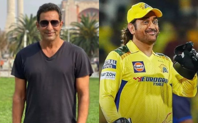 Wasim akram and ms dhoni (Image Credit- Twitter/X)