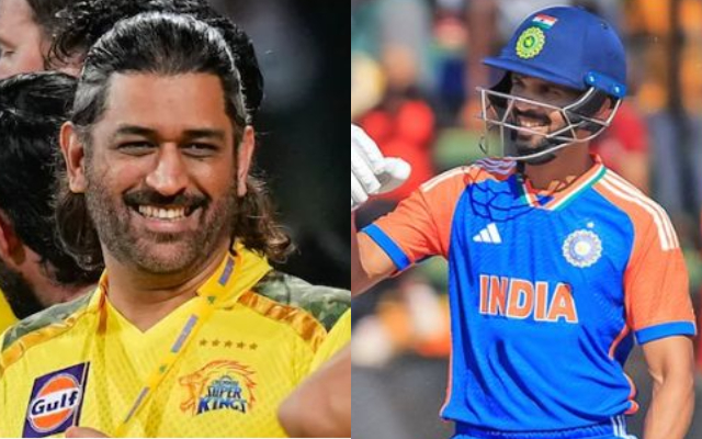 MS Dhoni and Ruturaj Gaikwad (Image Credit- Twitter/X)