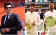 Sachin Tendulkar, Carlos Alcaraz and Novak Djokovic (Photo Source: X)