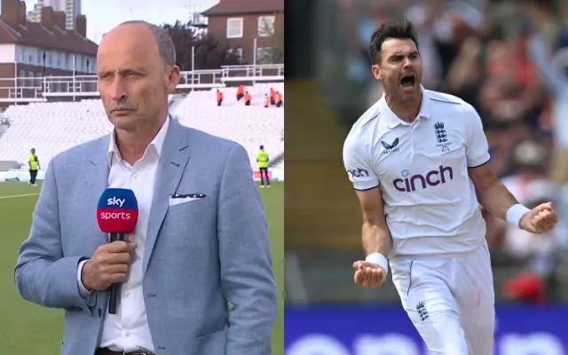 Nasser Hussain and James Anderson. (Photo Source: Twitter)