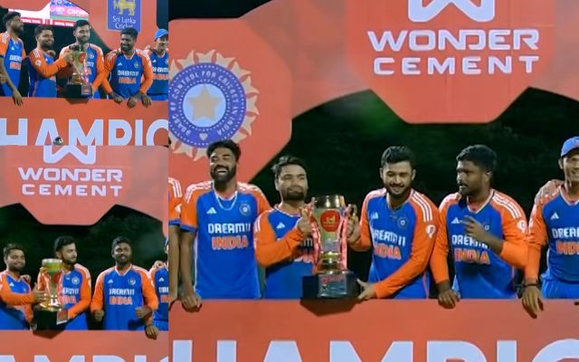 Team India के बाकी खिलाड़ी इंतजार करते रह गए, किसी और को ट्रॉफी हाथ ...