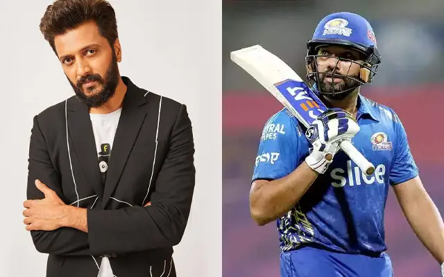 Riteish Deshmukh and Rohit Sharma
