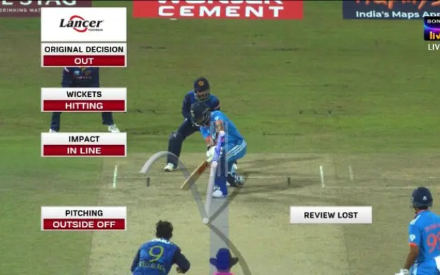 Virat Kohli LBW. (Photo Source: Sony Liv)