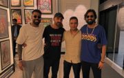 John Abraham with Hardik Pandya & Krunal Pandya (Source X)