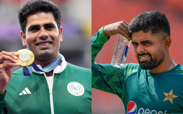 Pakistan Cricket Team Invite Arshad Nadeem to Dressing Room (Source X)