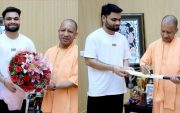 Rinku Singh And Yogi Adityanath (Image Credit- Instagram)