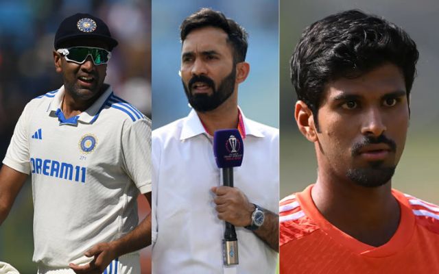 R Ashwin, Dinesh Karthik & Washington Sundar (Photo Source: Getty Images)