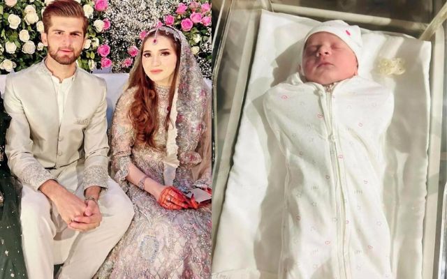 Shaheen Afridi and his wife Ansha Afridi (Photo Source: X/Twitter)