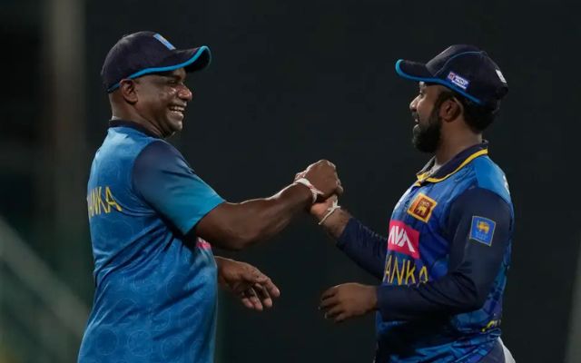 Sanath Jayasuriya & Charith Asalanka (Photo Source: Getty Images)