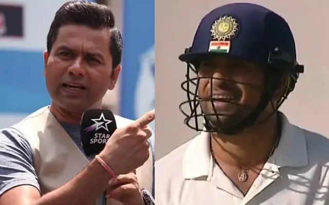 Aakash Chopra and Sachin Tendulkar. (Source - Twitter/X)