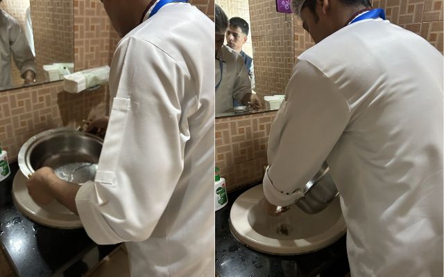 AFG vs NZ Test Food Being Prepared with Water from the Toilet (Source X)