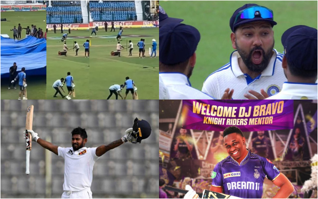 Virat Kohli, Rohit Sharma, Kamindu Mendis & Dwayne Bravo (Photo Source: X/Twitter)