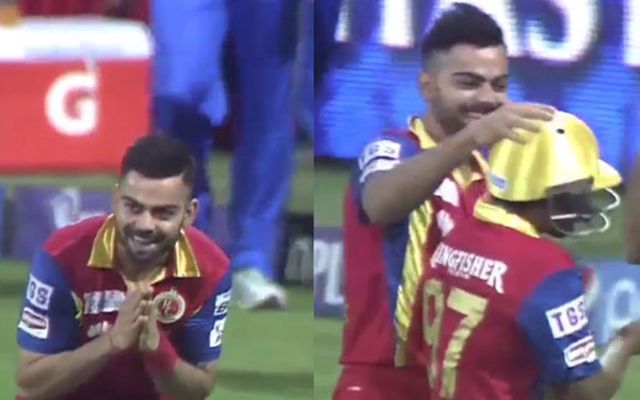 Virat Kohli and Sarfaraz Khan (Photo credit: X)