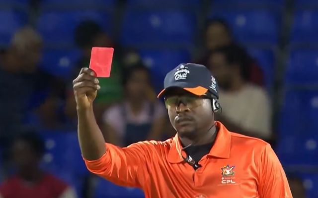 Red Card in Cricket (Source X)