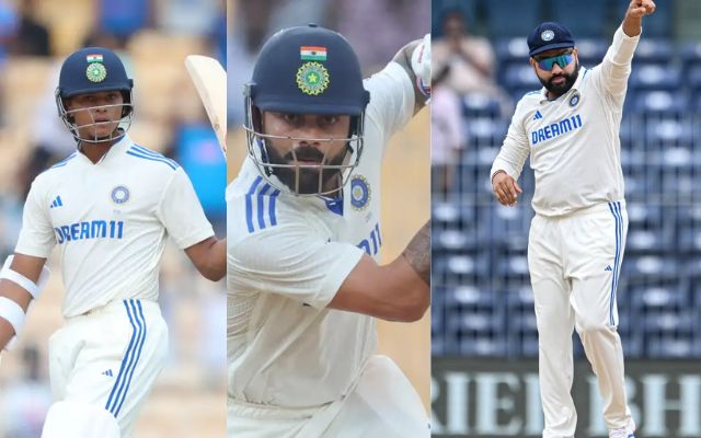 Yashasvi Jaiswal, Virat Kohli, & Rohit Sharma (Photo Source: Getty Images)