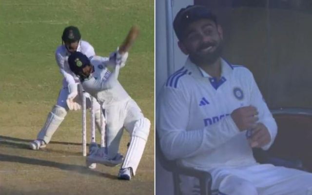 Virat Kohli Reaction on Akash Deep Six (Source X)