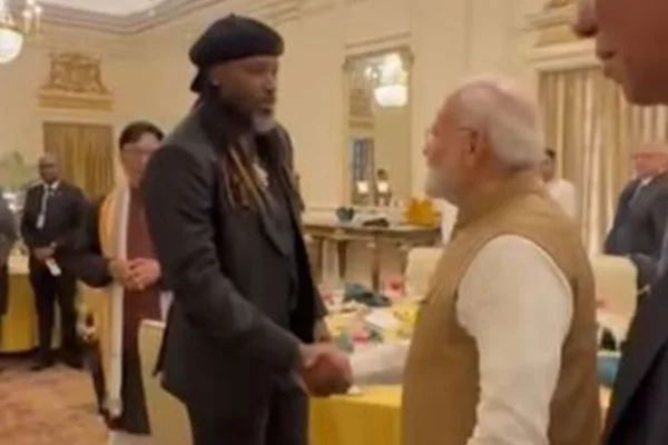 Chris Gayle & PM Modi (Photo Source X)