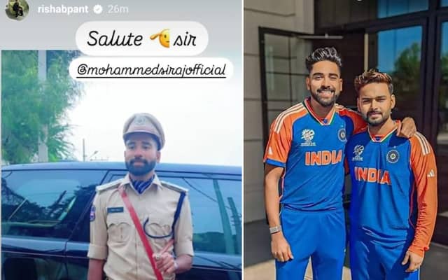Mohammad Siraj And Rishabh Pant (Pic Source-X)