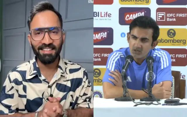 Dinesh Karthik and Gautam Gambhir (Image Credit- Twitter X) 