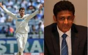 Anil Kumble and Mitchell Santner (Image Credit- Twitter X)